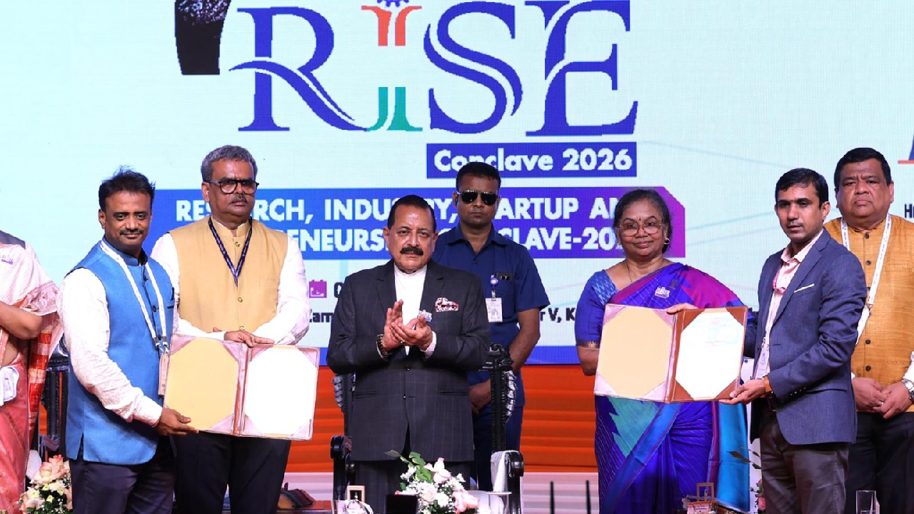 Union Minister of State for Science and Technology । Sixth RISE Conclave 2026 । Driving Innovation &amp;amp; Entrepreneurship for Viksit Bharat 2047: ,जितेंद्र सिंह ने भारत के स्टार्टअप इकोसिस्टम को मेट्रो शहरों से आगे ले जाने का किया आह्वान