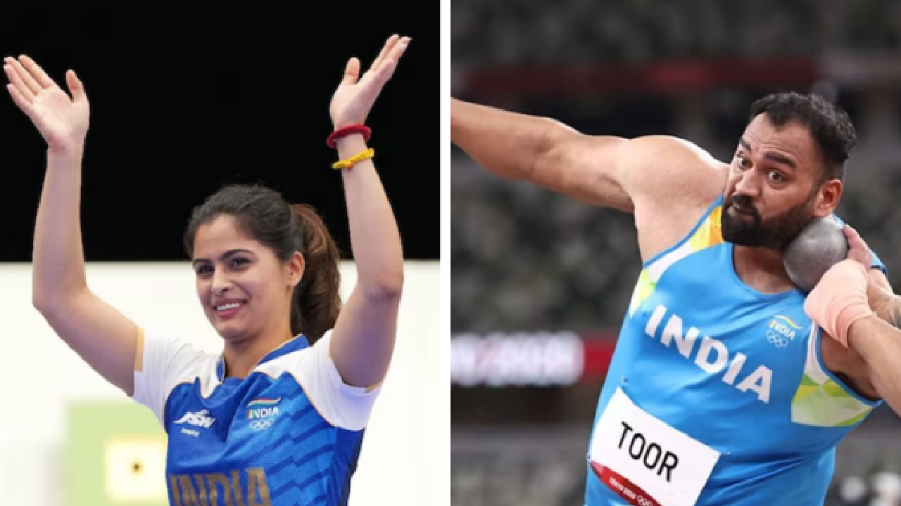 20th edition of the Asian Games । Paris 2024 Olympics । Double Olympic Medallist: मनु भाकर, तजिंदरपाल सिंह तूर एशियन गेम्स 2026 के लिए भारत के ध्वजवाहक चुने गए