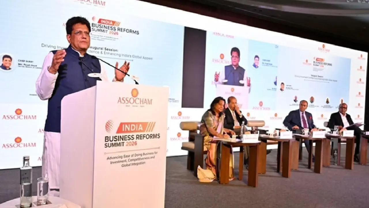 Central Minister । India Business Reform Summit 2026 । Ease of Doing Business: केन्द्रीय मंत्री श्री पीयूष गोयल ने विकसित भारत की यात्रा में तेजी लाने के लिए इंडस्ट्री और सरकार के बीच सहयोग की कि अपील