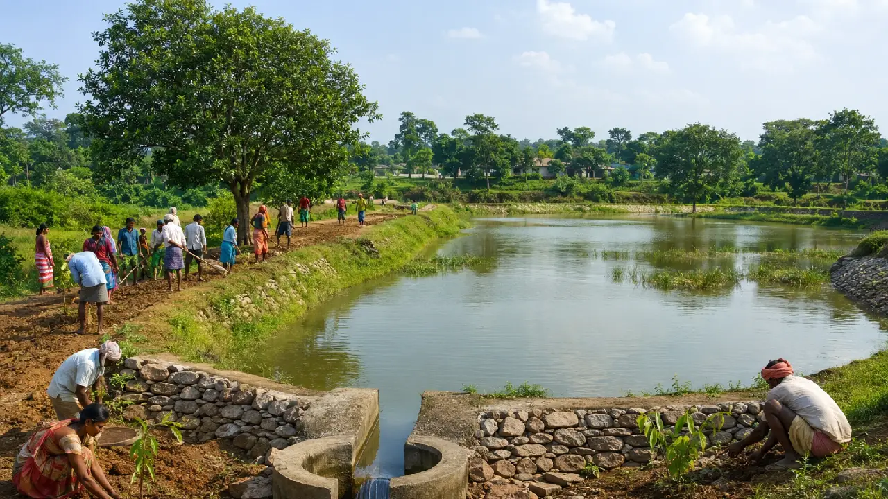 PM । Water conservation and community participation । Ministry of Jal Shakti जल संचय जन भागीदारी ने गति पकड़ी, 1.58 करोड़ से ज़्यादा ग्राउंडवाटर रिचार्ज स्ट्रक्चर बनाए गए
